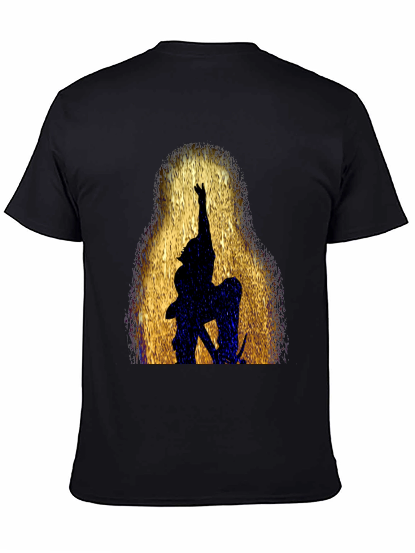 Silhouette Warrior Graphic Black T-Shirt