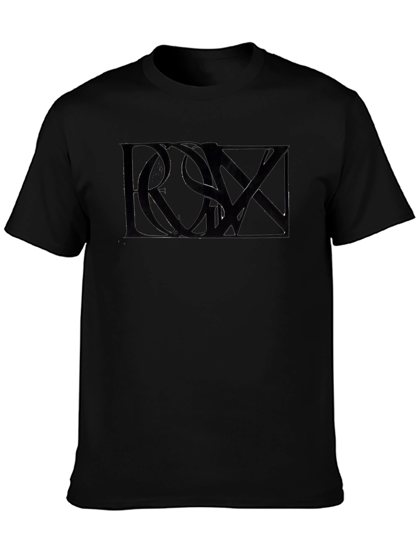 Bold Black Graphic Tee - Modern Design