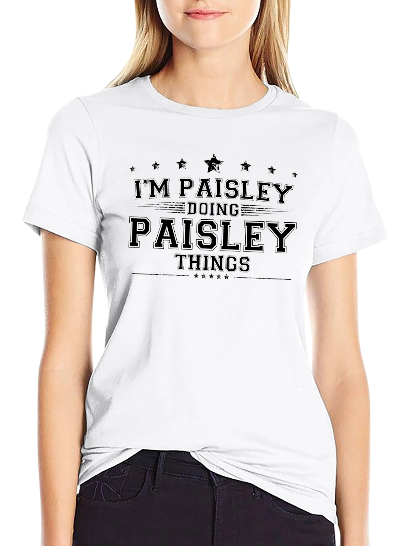 Im Paisley Doing Paisley Things Black T-Shirt