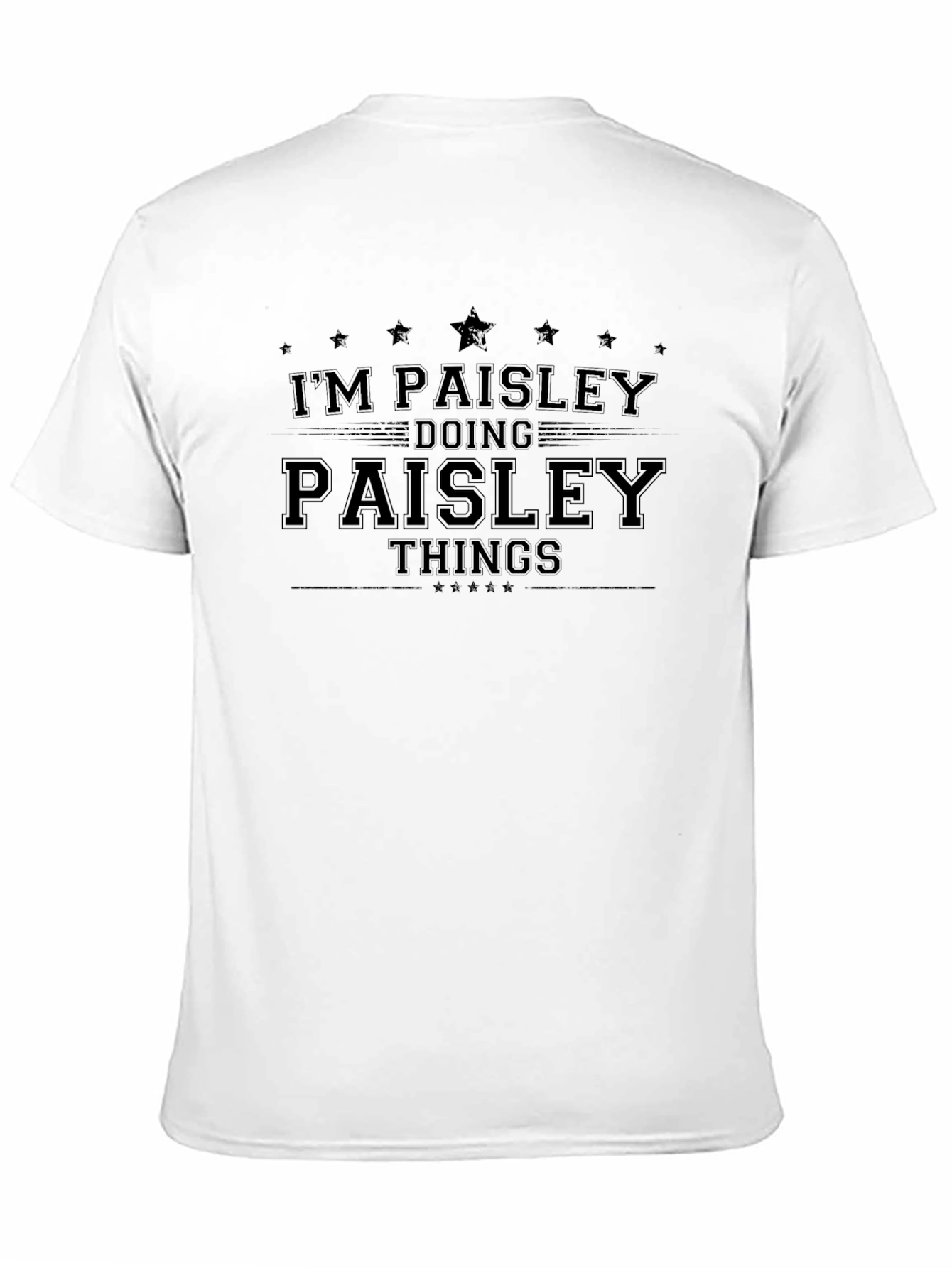 Im Paisley Doing Paisley Things Black T-Shirt