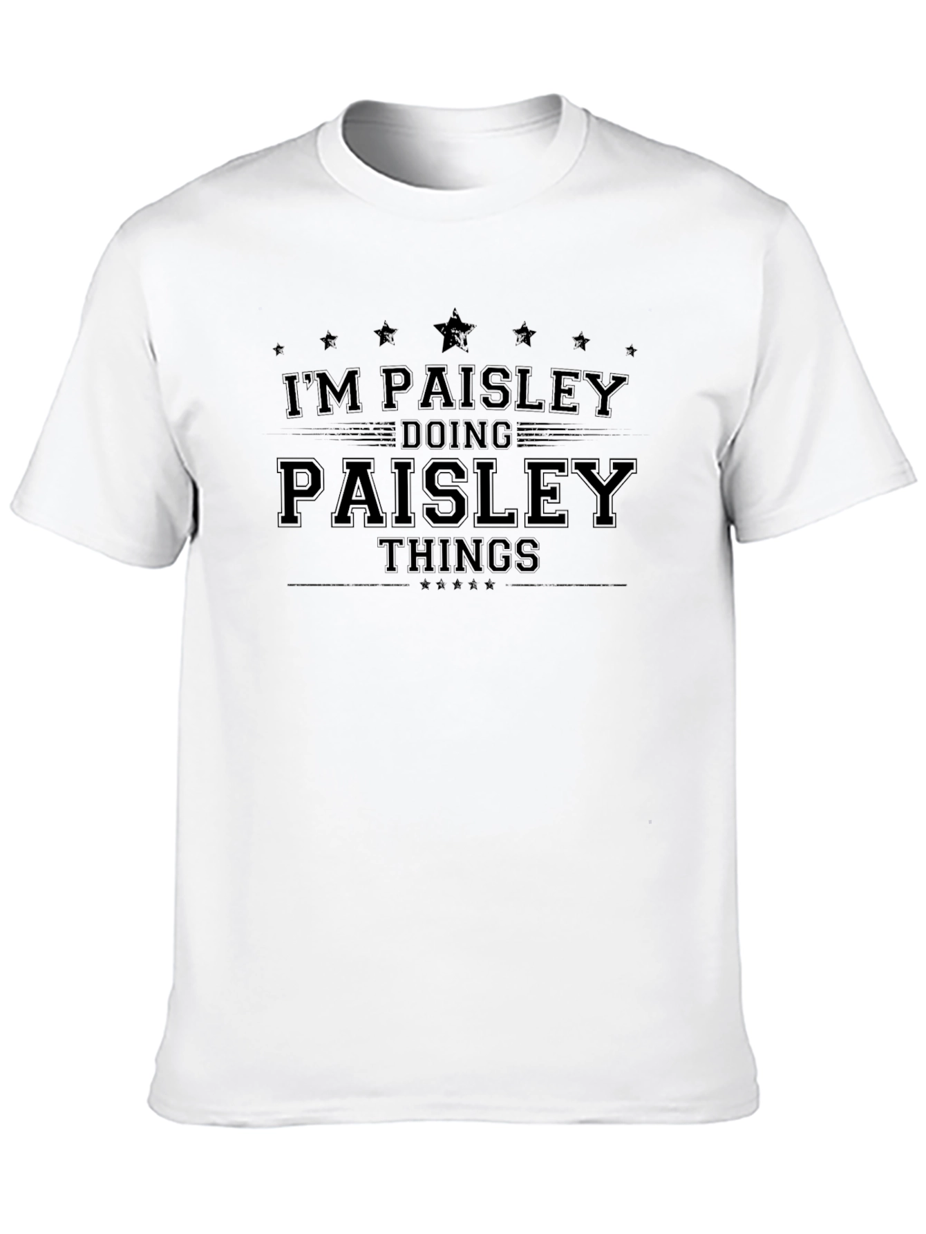 Im Paisley Doing Paisley Things Black T-Shirt