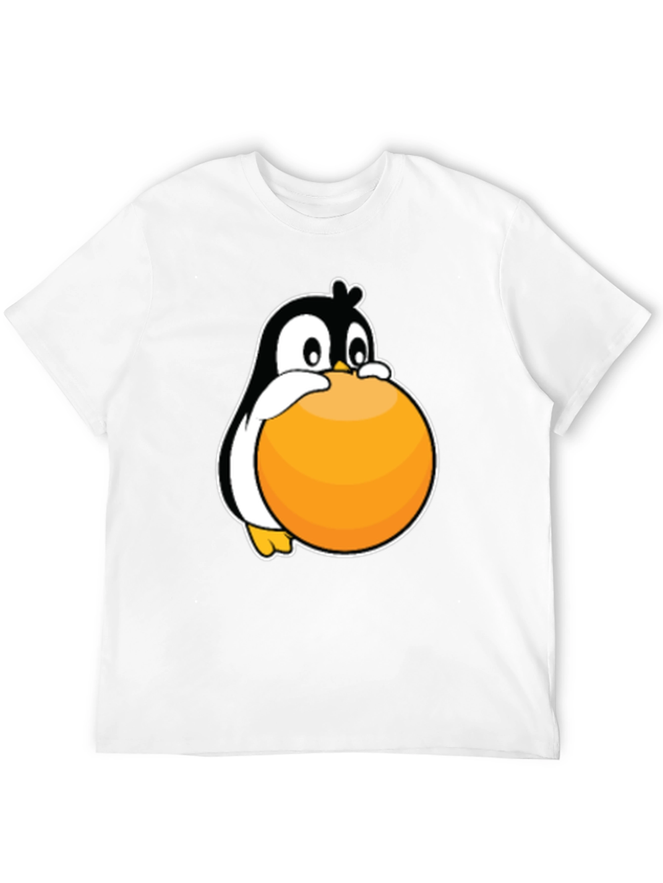 Penguin Hugging Ball Graphic Tee