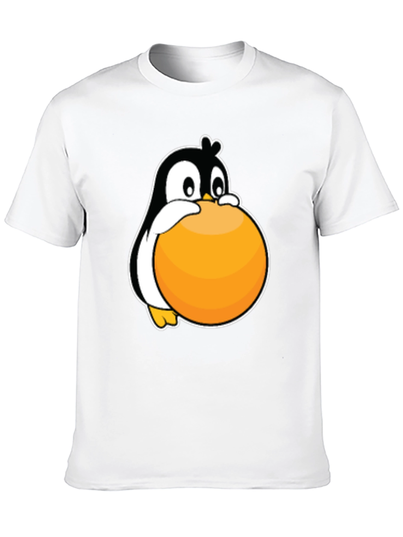 Penguin Hugging Ball Graphic Tee