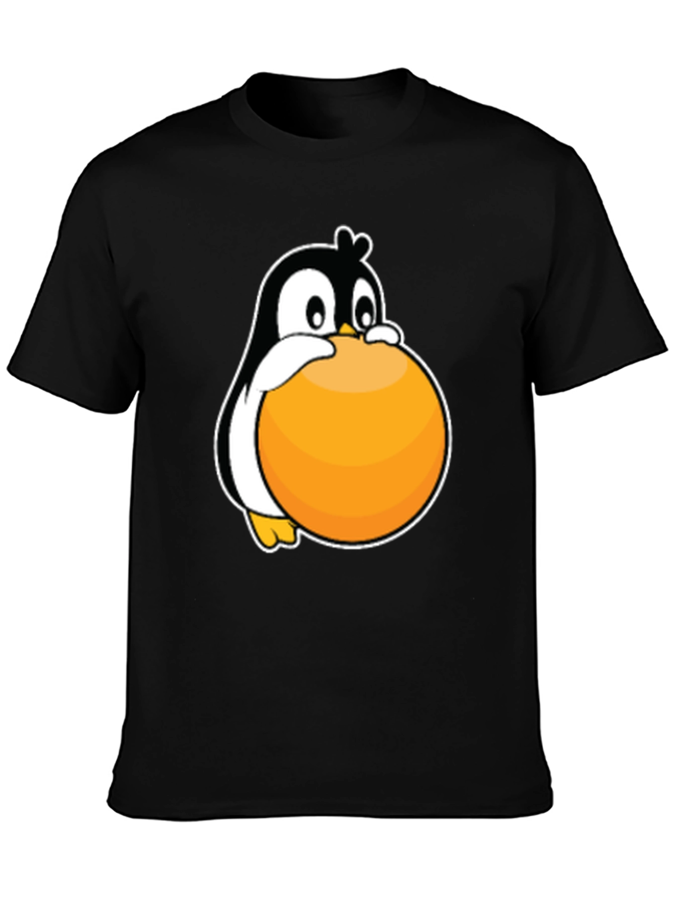 Penguin Hugging Ball Graphic Tee