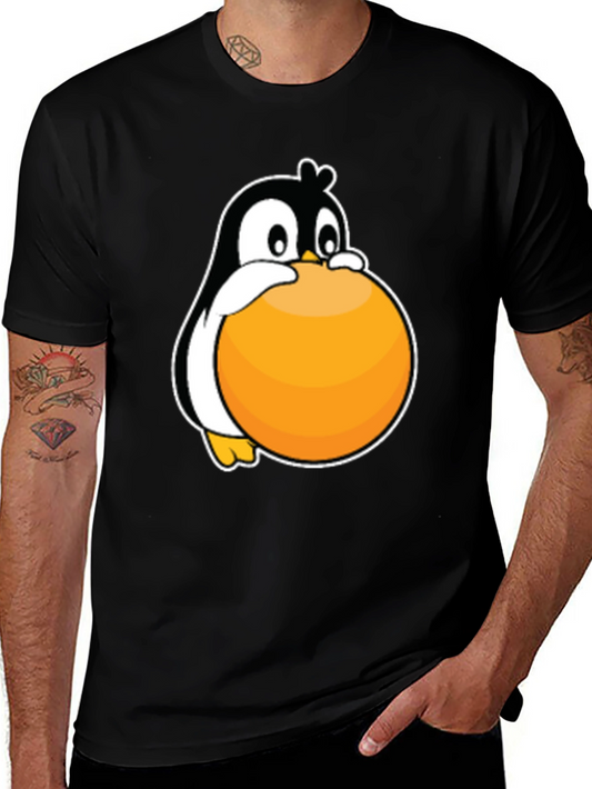 Penguin Hugging Ball Graphic Tee