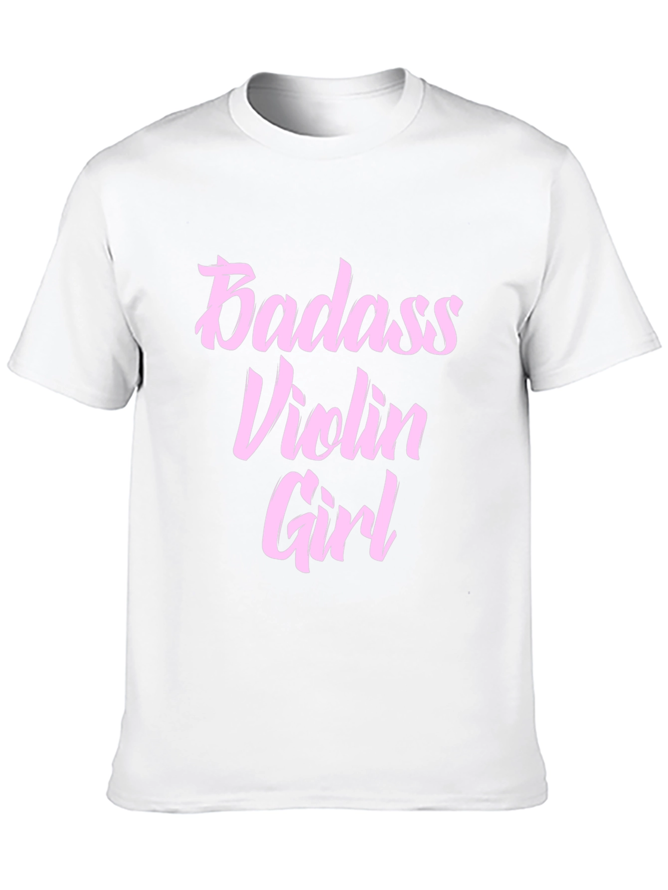Badass Violin Girl Black T-Shirt
