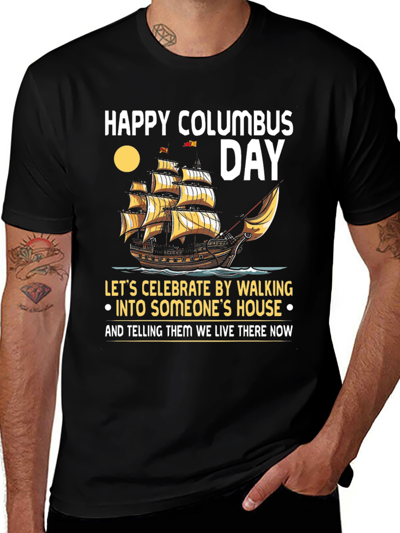 Happy Columbus Day T-Shirt: Celebrate with Humor
