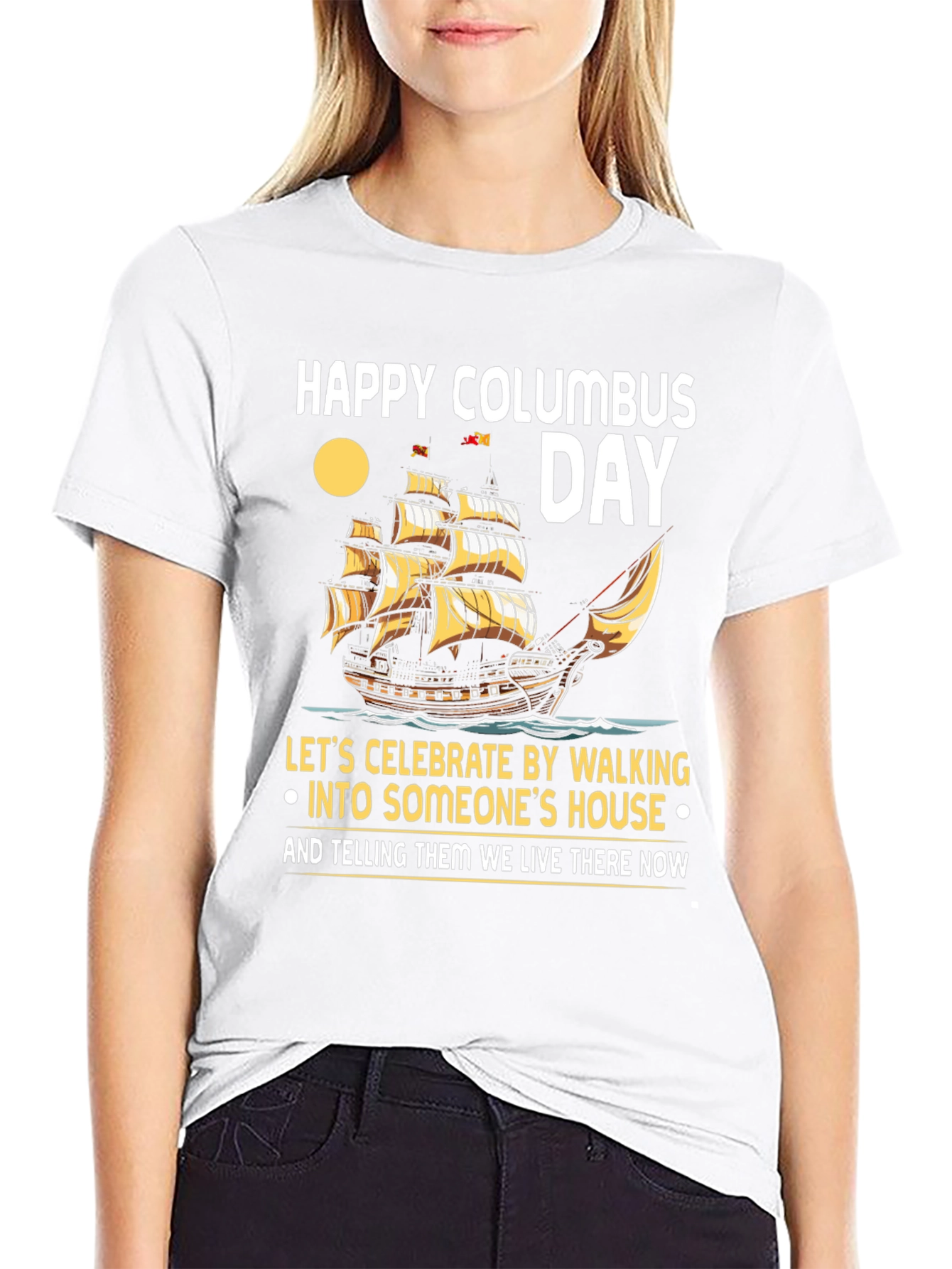 Happy Columbus Day T-Shirt: Celebrate with Humor