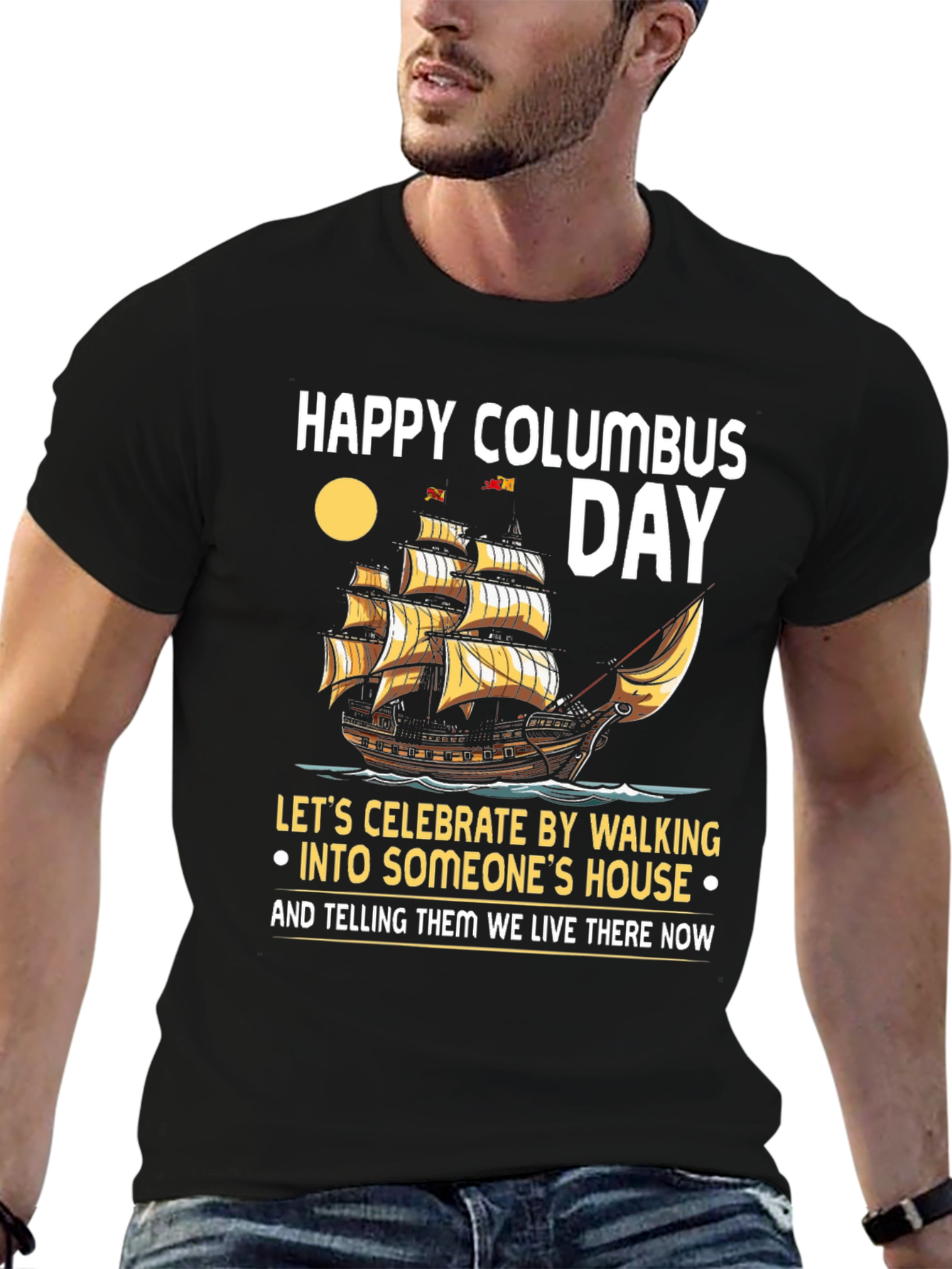 Happy Columbus Day T-Shirt: Celebrate with Humor