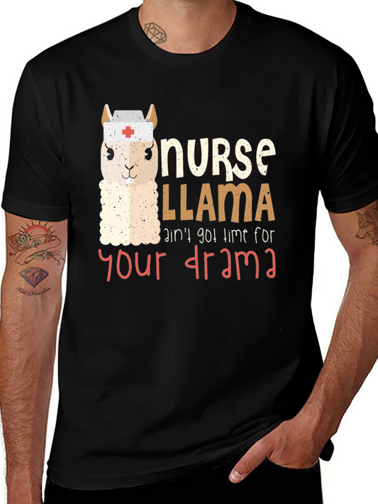 Nurse Llama Graphic Tee - Funny & Unique Unisex T-Shirt