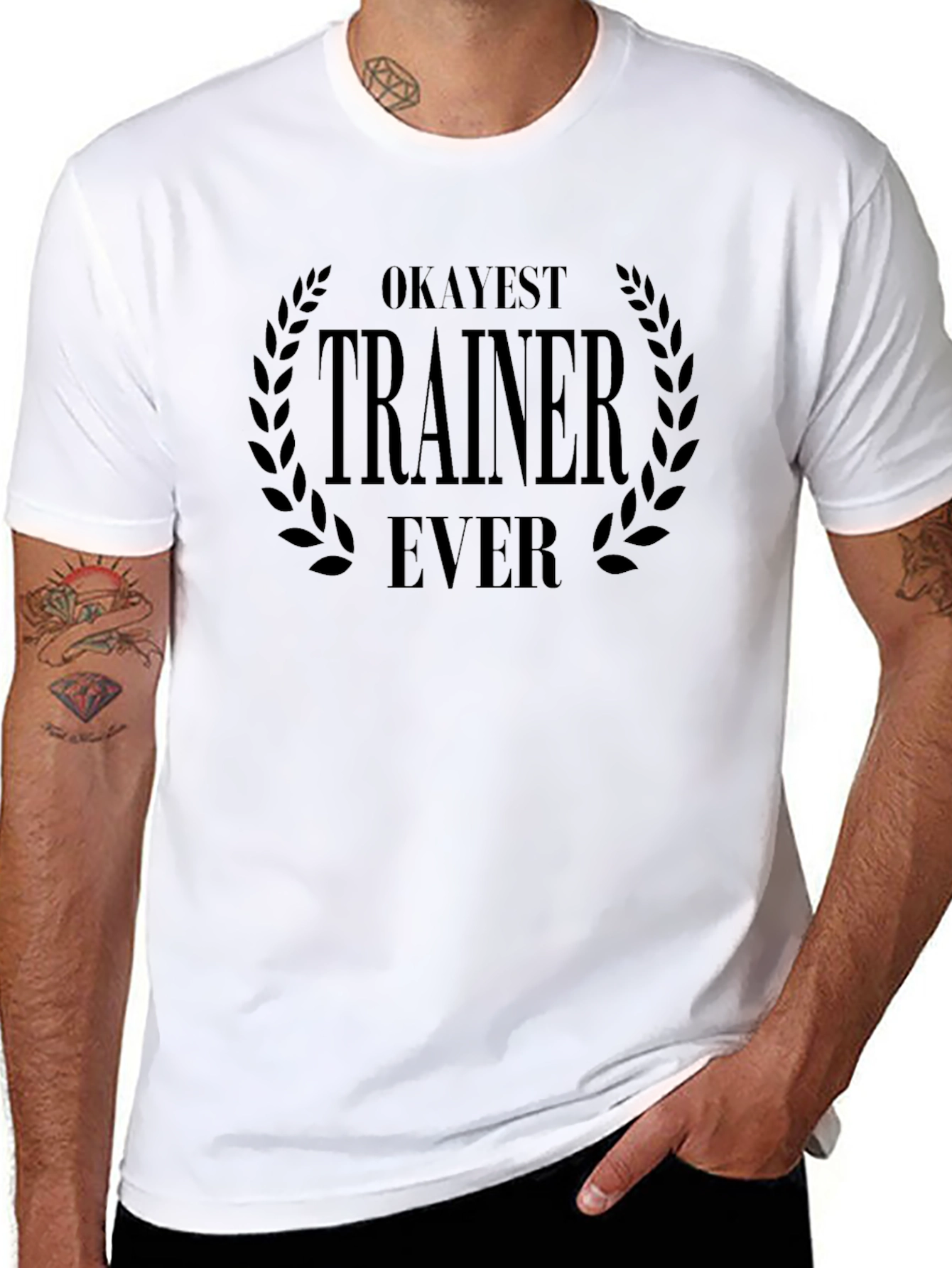 Okayest Trainer Ever Black T-Shirt