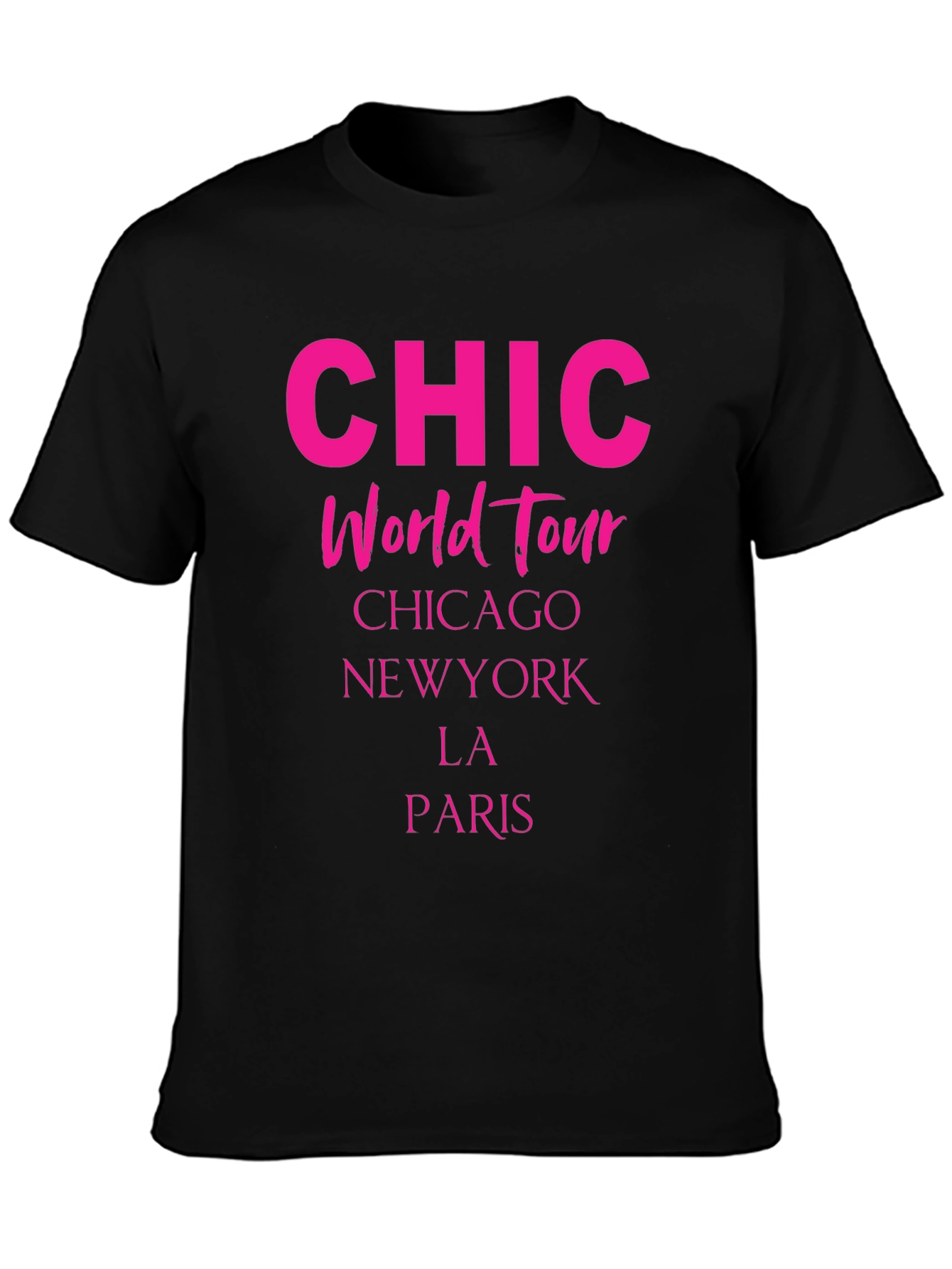 Chic World Tour T-Shirt - Stylish City Print