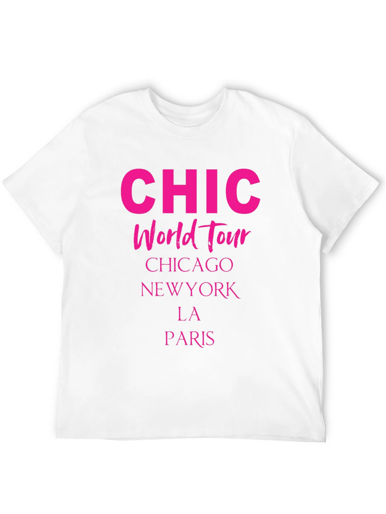 Chic World Tour T-Shirt - Stylish City Print