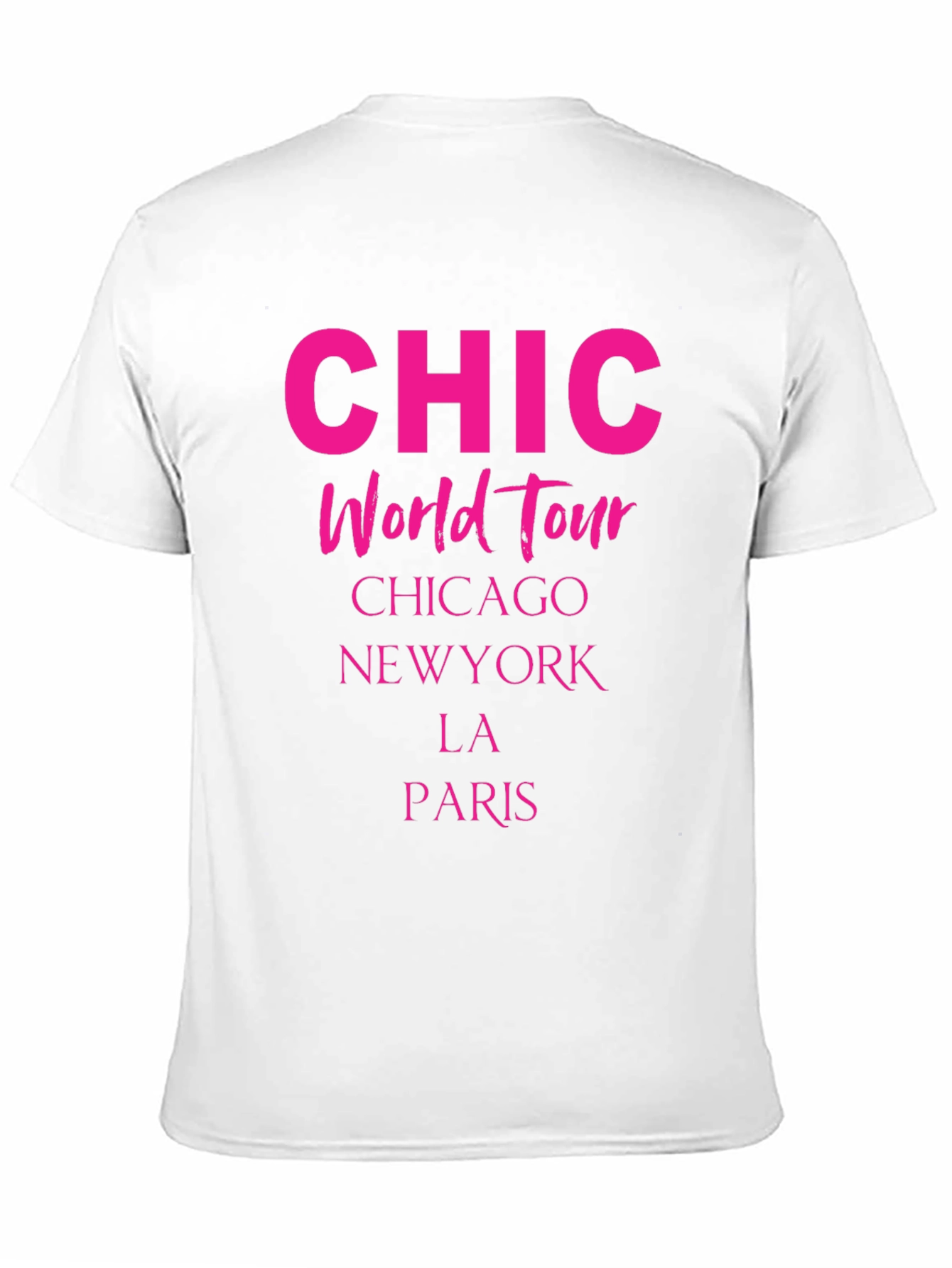 Chic World Tour T-Shirt - Stylish City Print