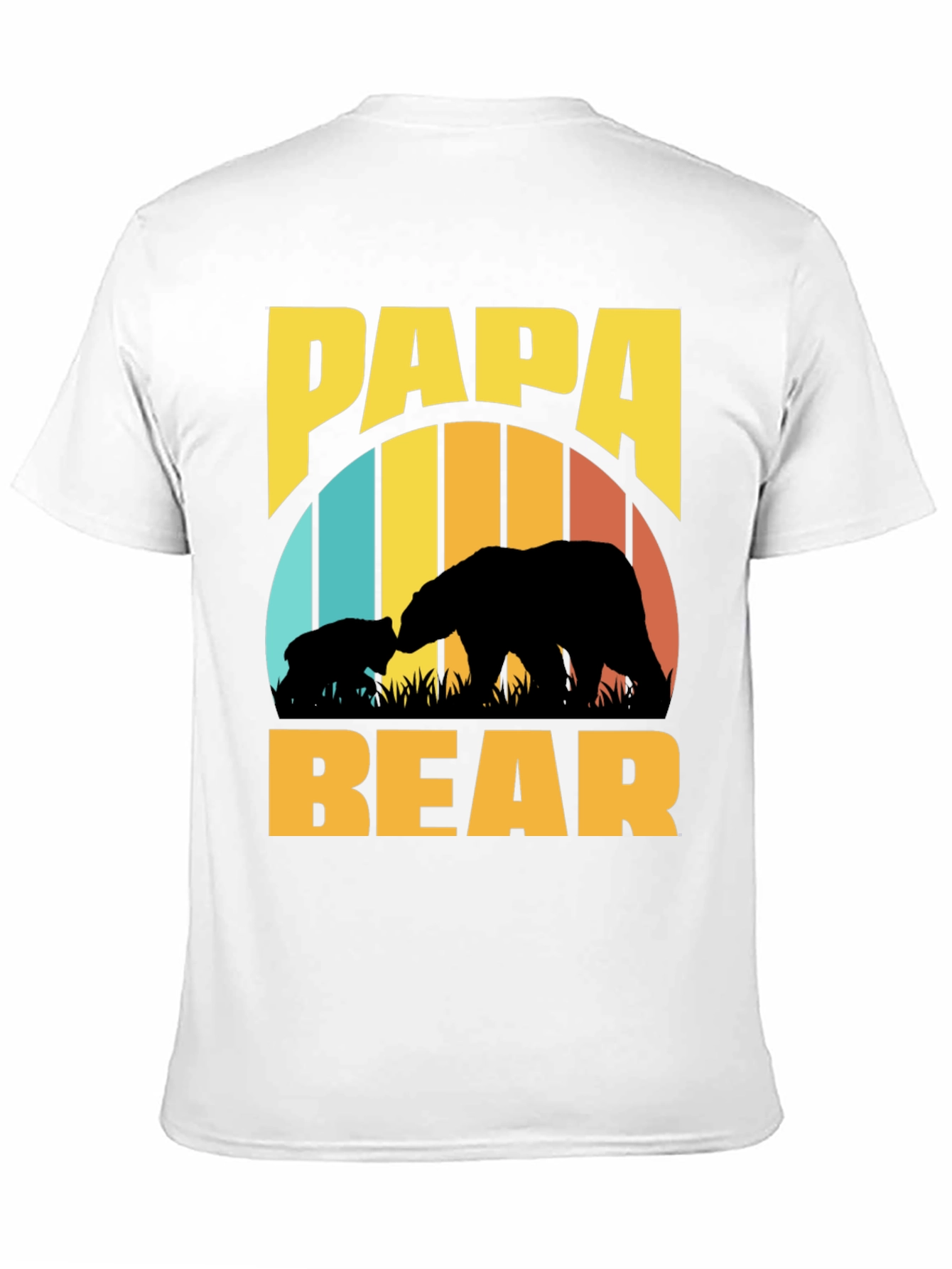 Papa Bear T-Shirt - Retro Fathers Day Tee