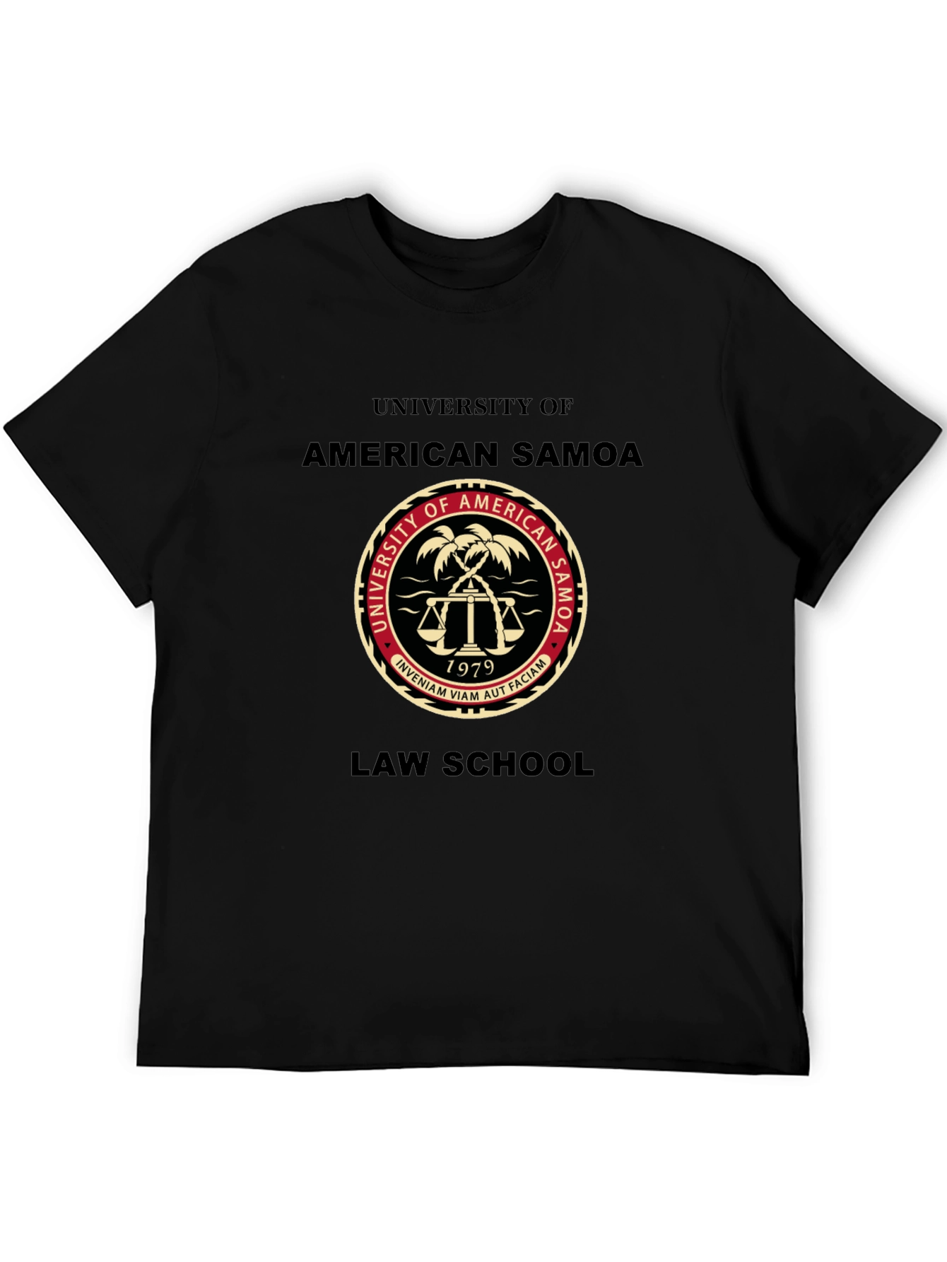 American Samoa University Law School Black T-Shirt
