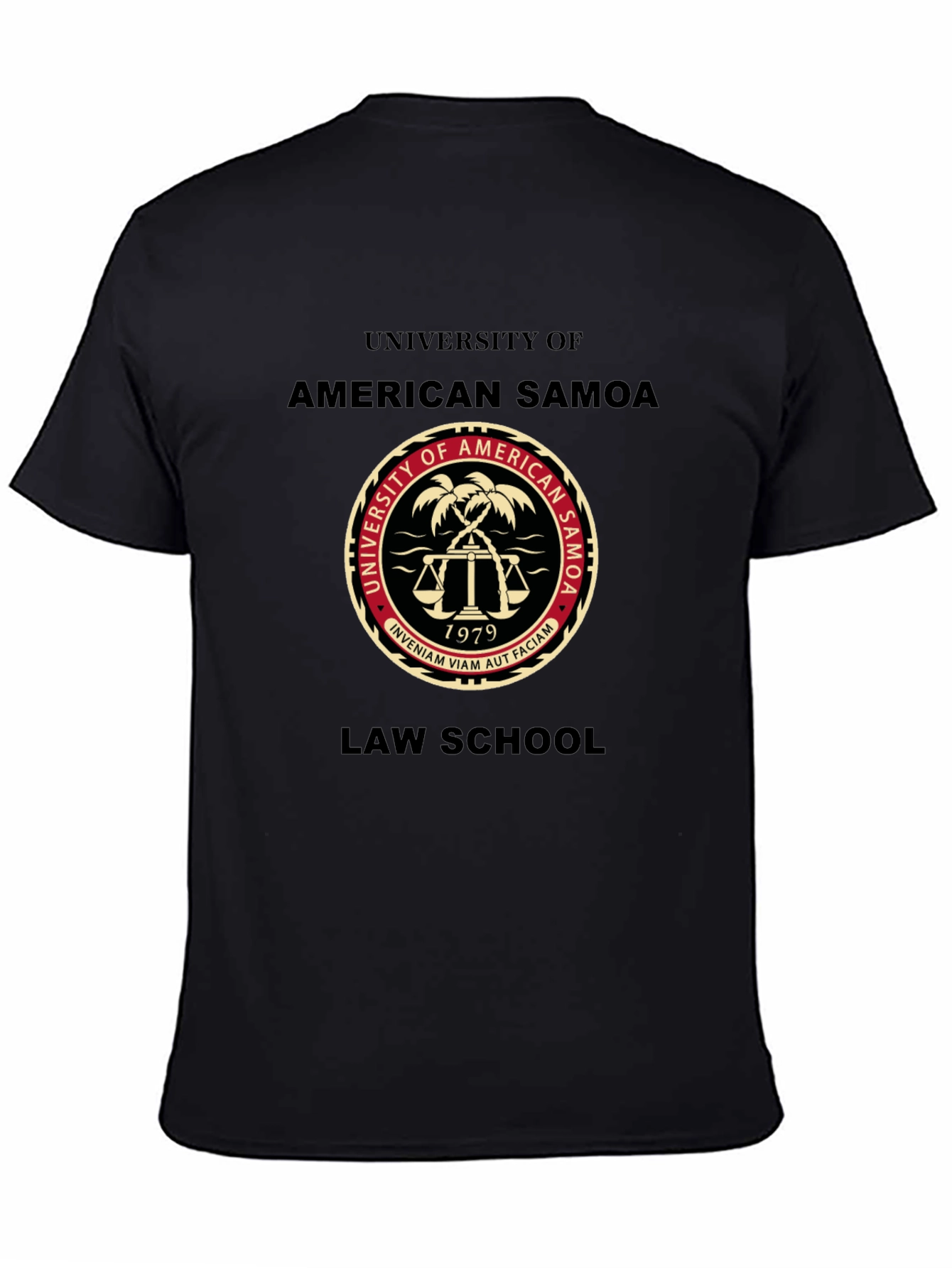 American Samoa University Law School Black T-Shirt
