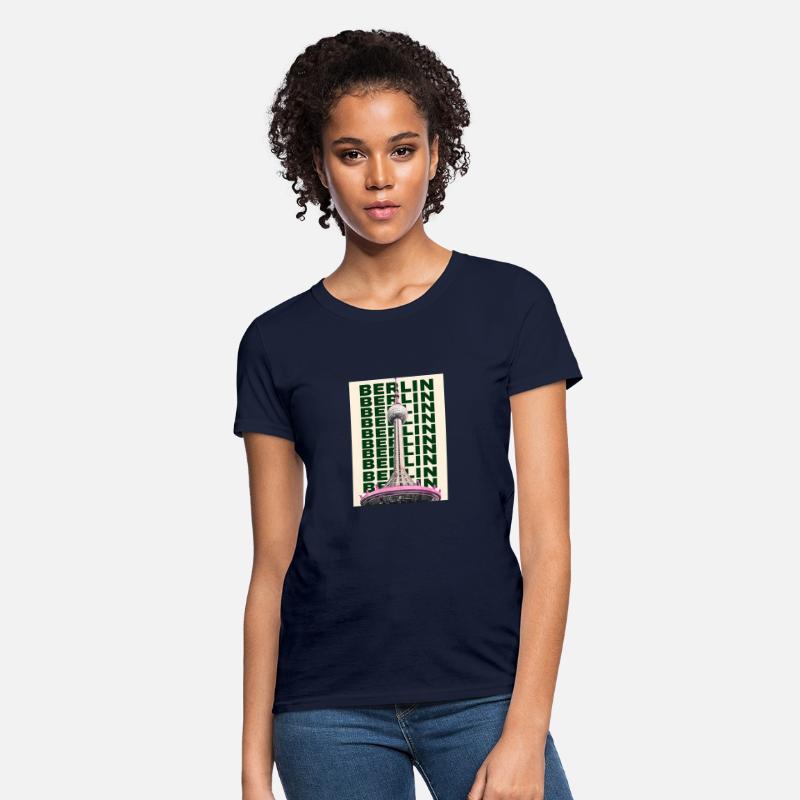 Modern Graphic Design of Berlin TV Tower in Pink