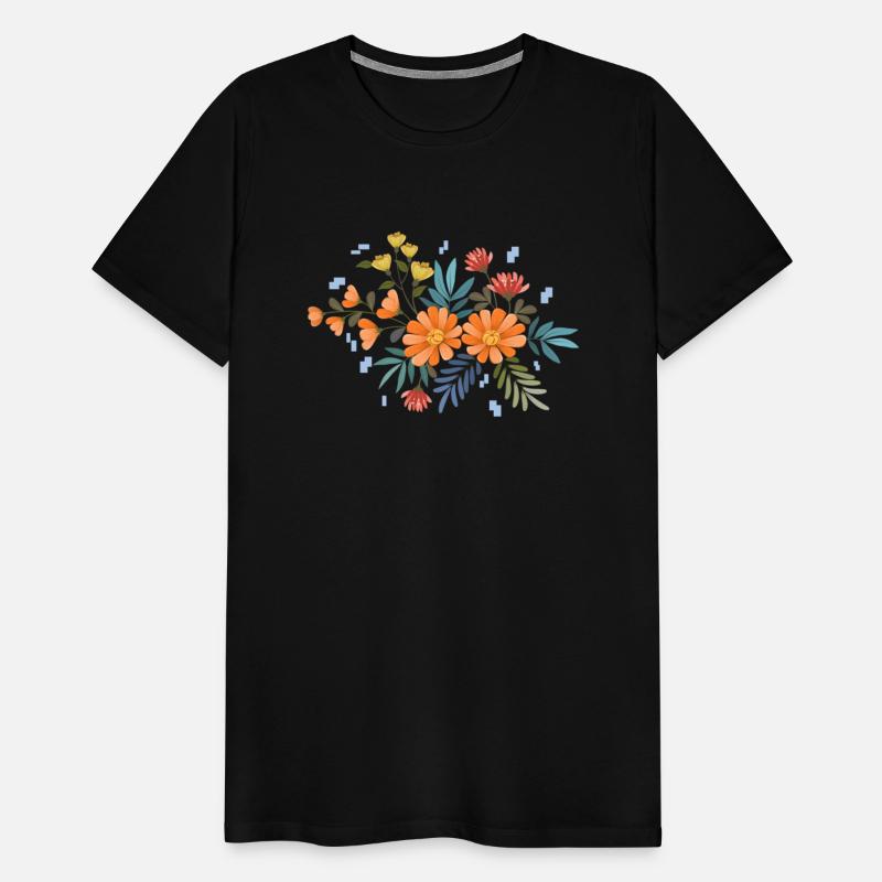 Mono Hand Drawn Floral