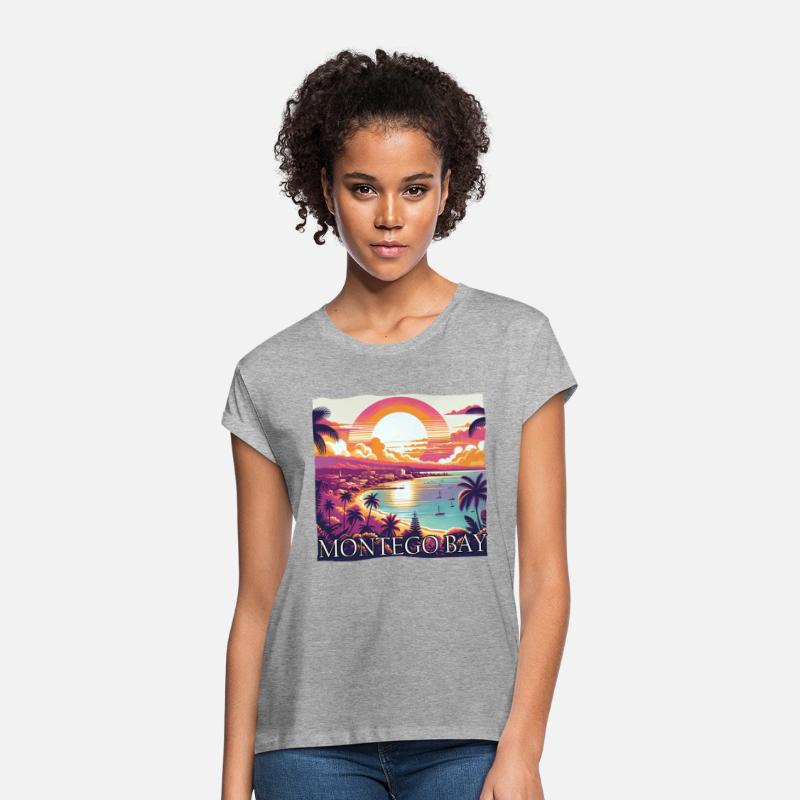 Montego Bay Jamaica Sunset Purple Colors Design