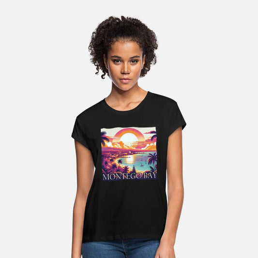 Montego Bay Jamaica Sunset Purple Colors Design