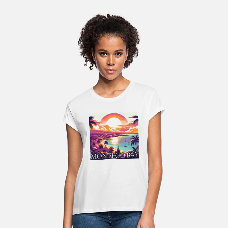 Montego Bay Jamaica Sunset Purple Colors Design