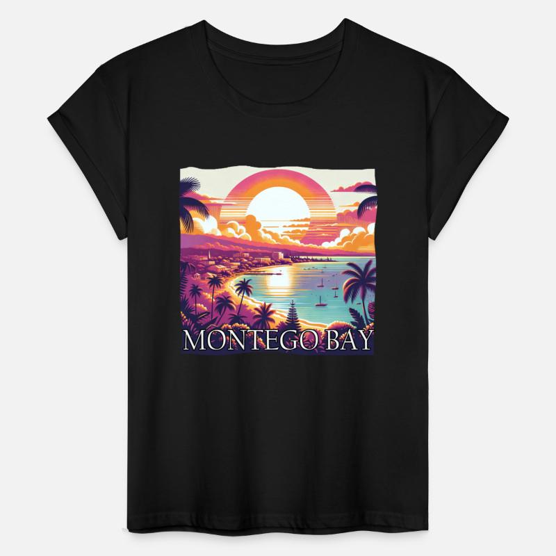 Montego Bay Jamaica Sunset Purple Colors Design