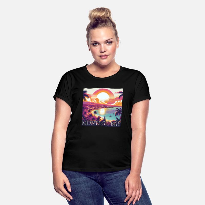 Montego Bay Jamaica Sunset Purple Colors Design