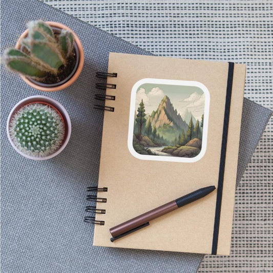 Mountain and Trees