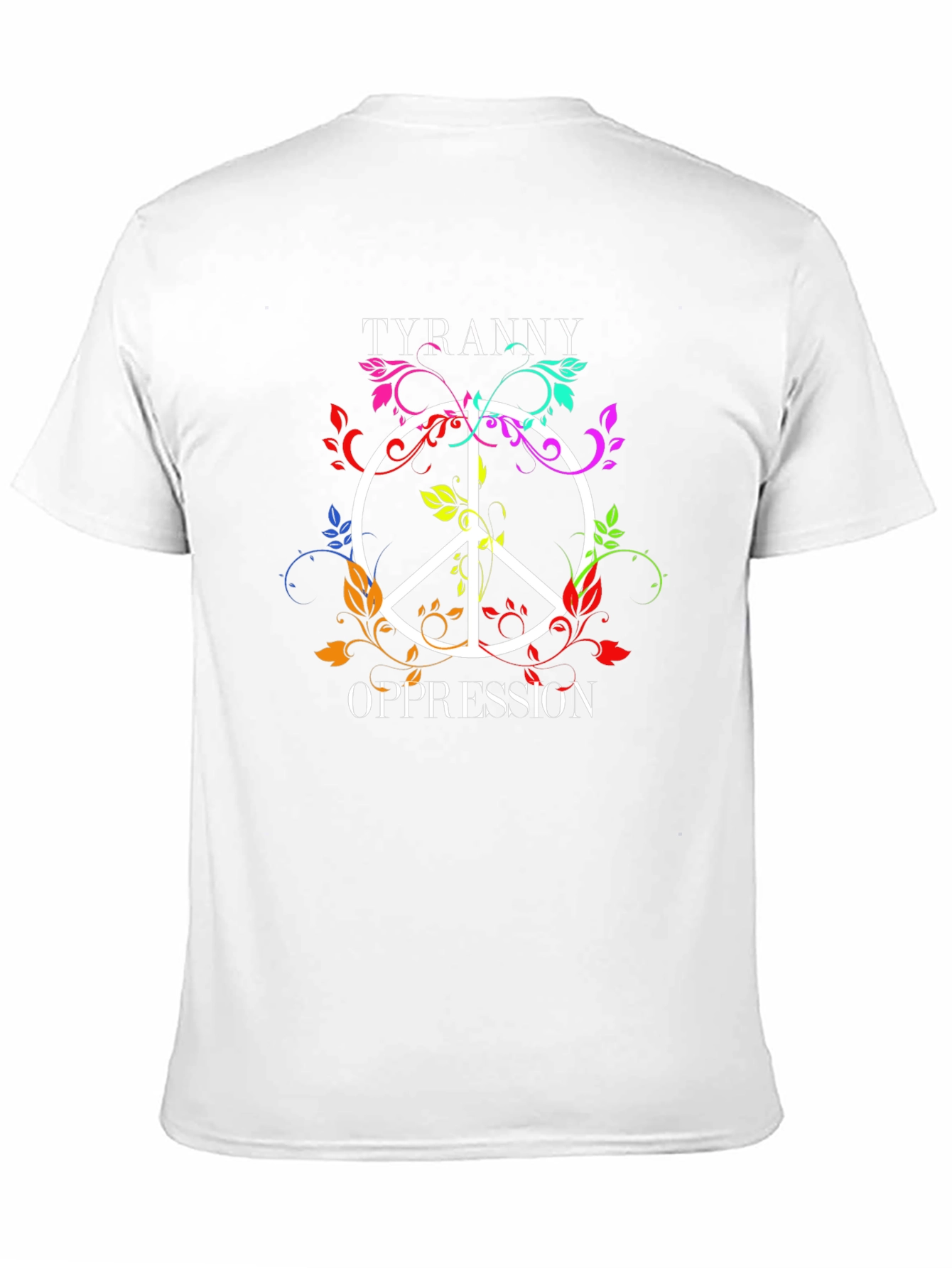 Tyranny Oppression Peace Symbol T-Shirt