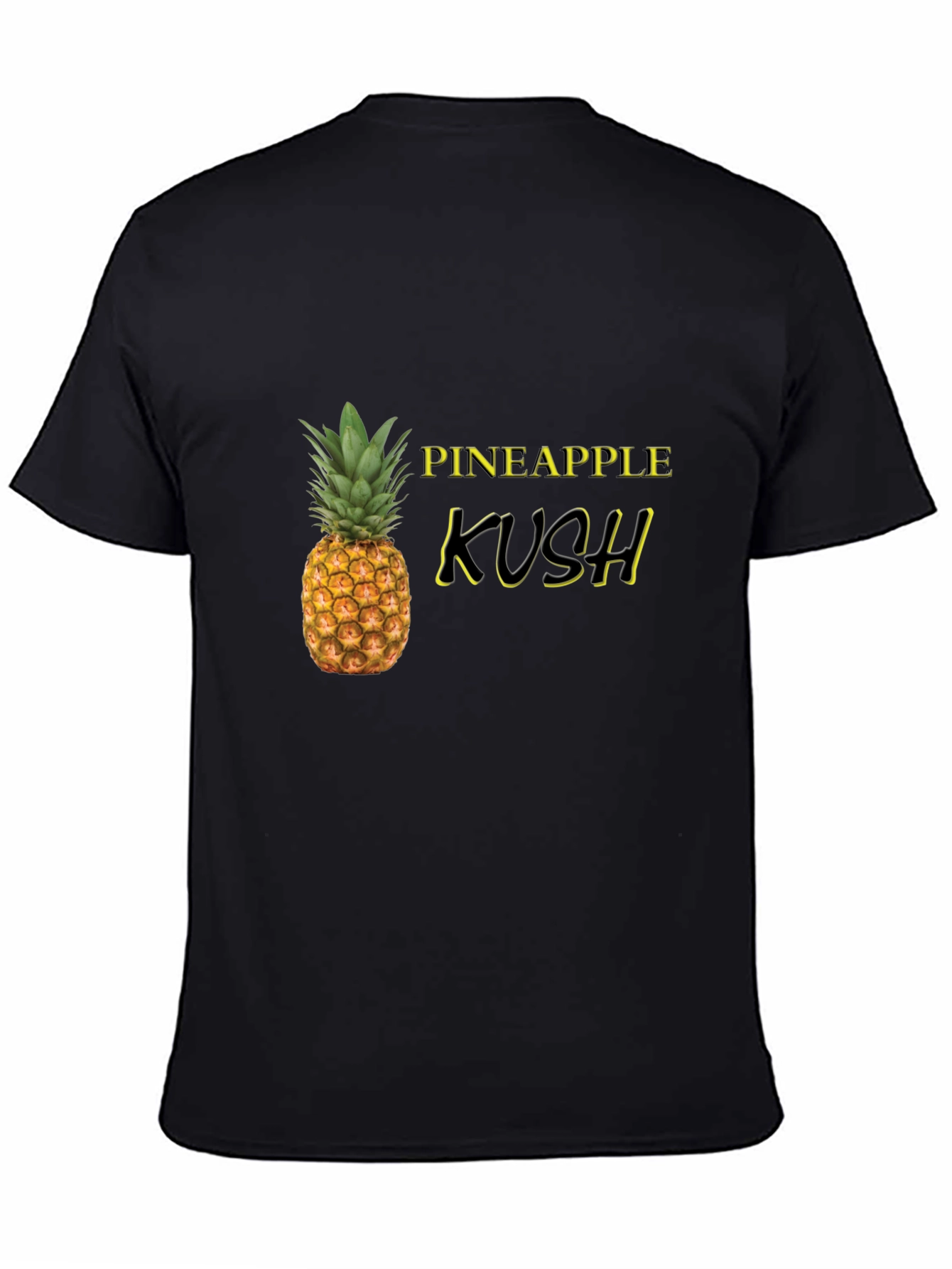 Pineapple Kush Black Graphic T-Shirt