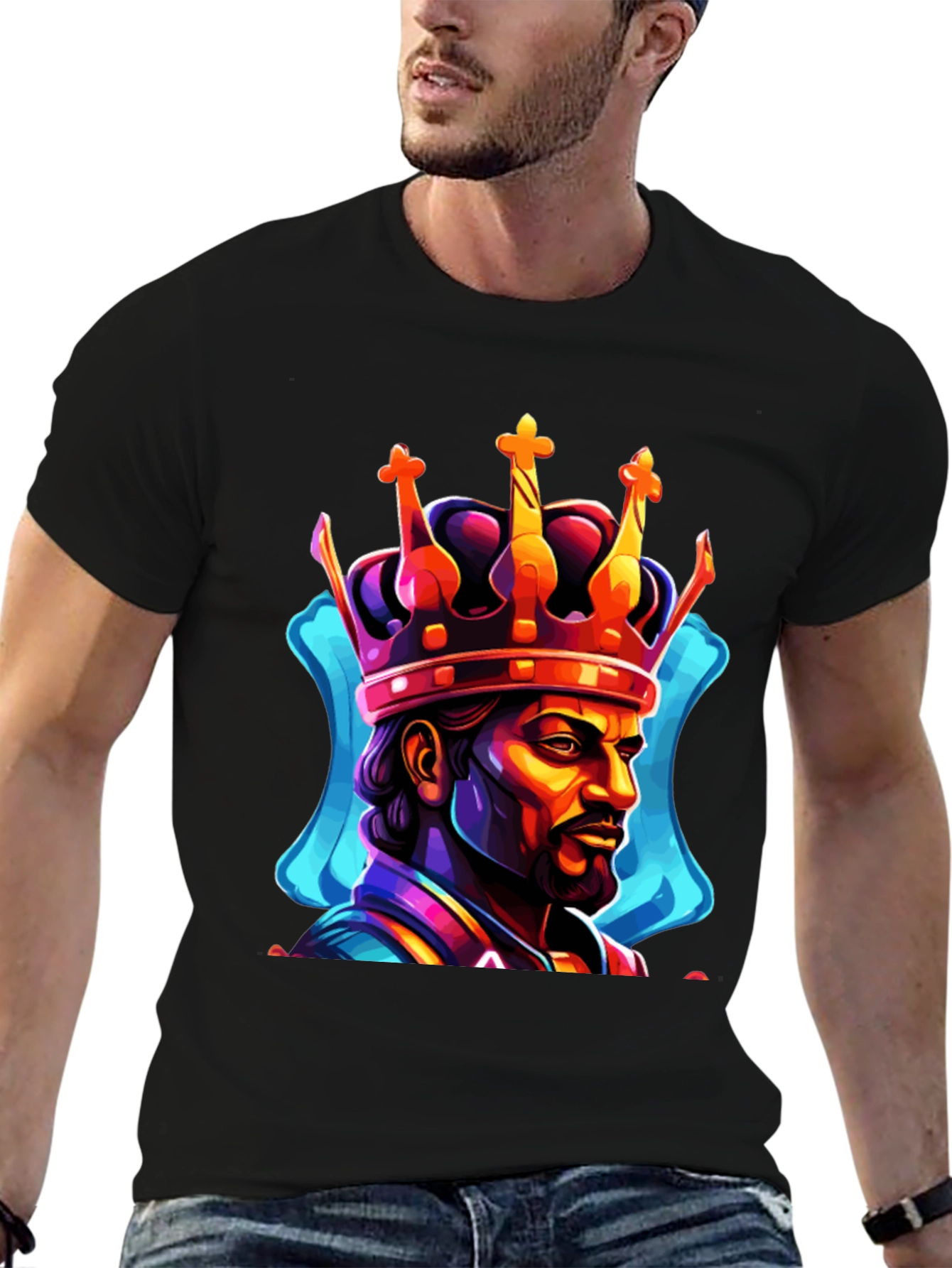 King Graphic Print T-Shirt - Bold Streetwear
