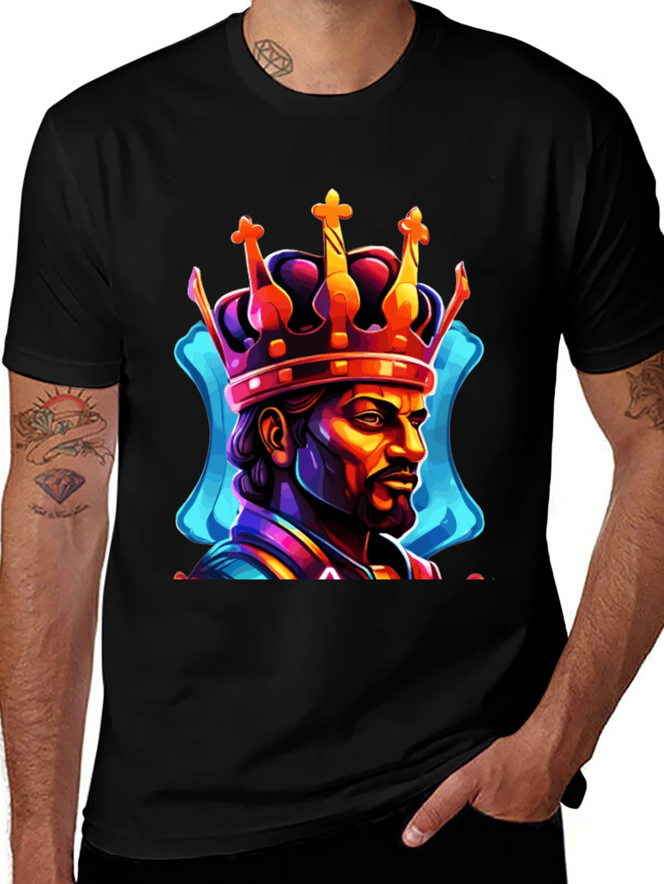 King Graphic Print T-Shirt - Bold Streetwear