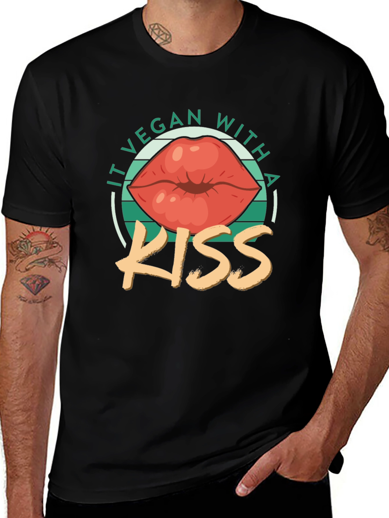 It Vegan with a Kiss T-Shirt