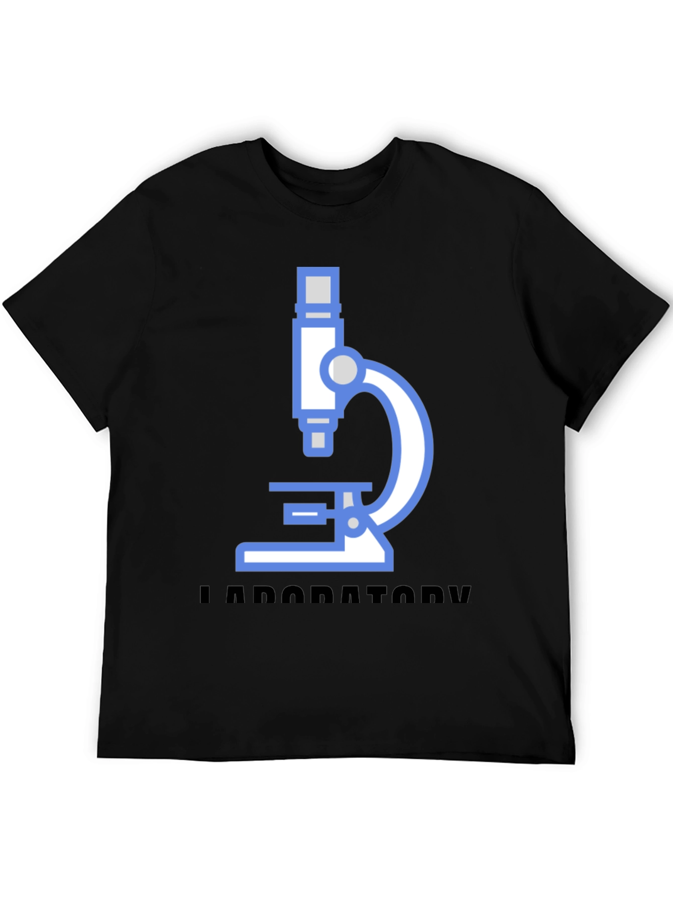 Laboratory Microscope Graphic Tee - Black