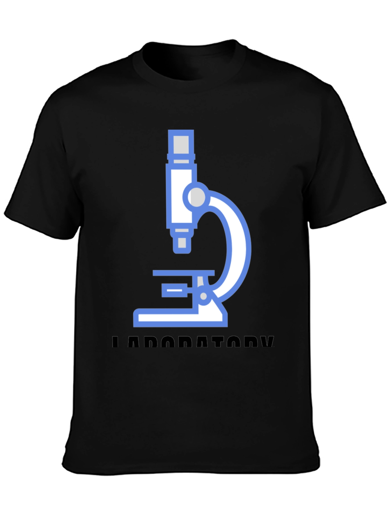 Laboratory Microscope Graphic Tee - Black