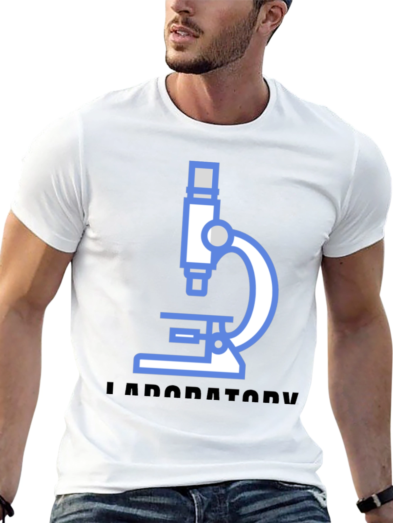 Laboratory Microscope Graphic Tee - Black