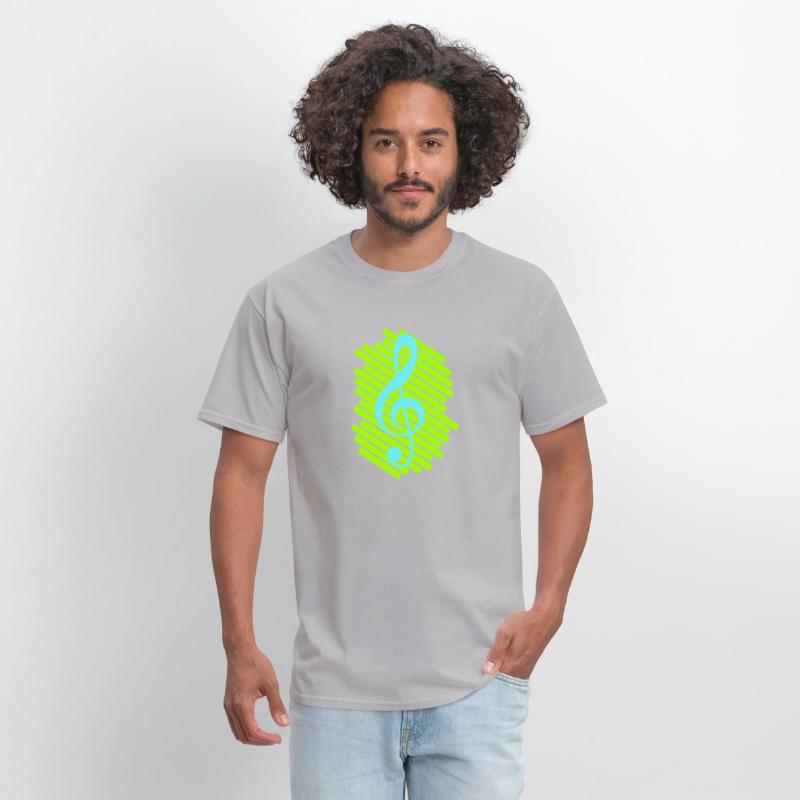 Music Clef Note Lines Stripes Pattern Colorful