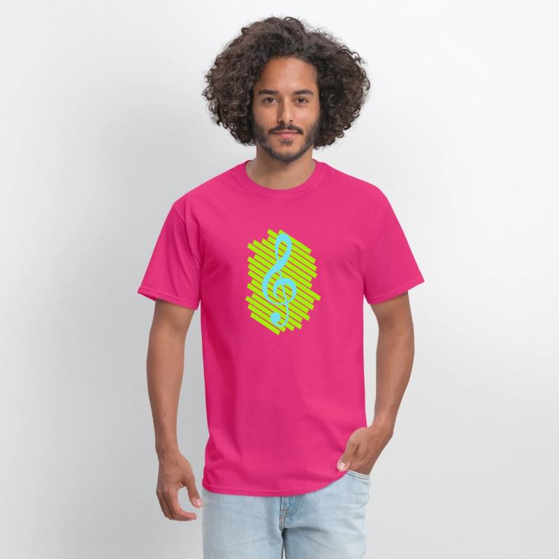 Music Clef Note Lines Stripes Pattern Colorful
