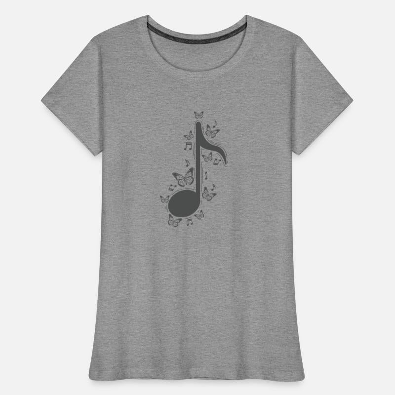 Music Note with Butterflies Music