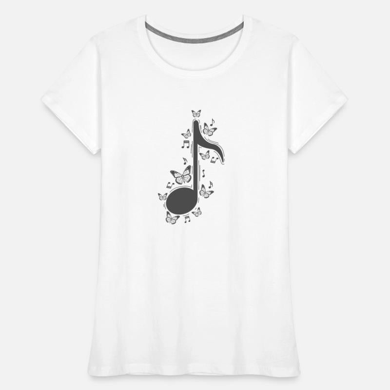 Music Note with Butterflies Music