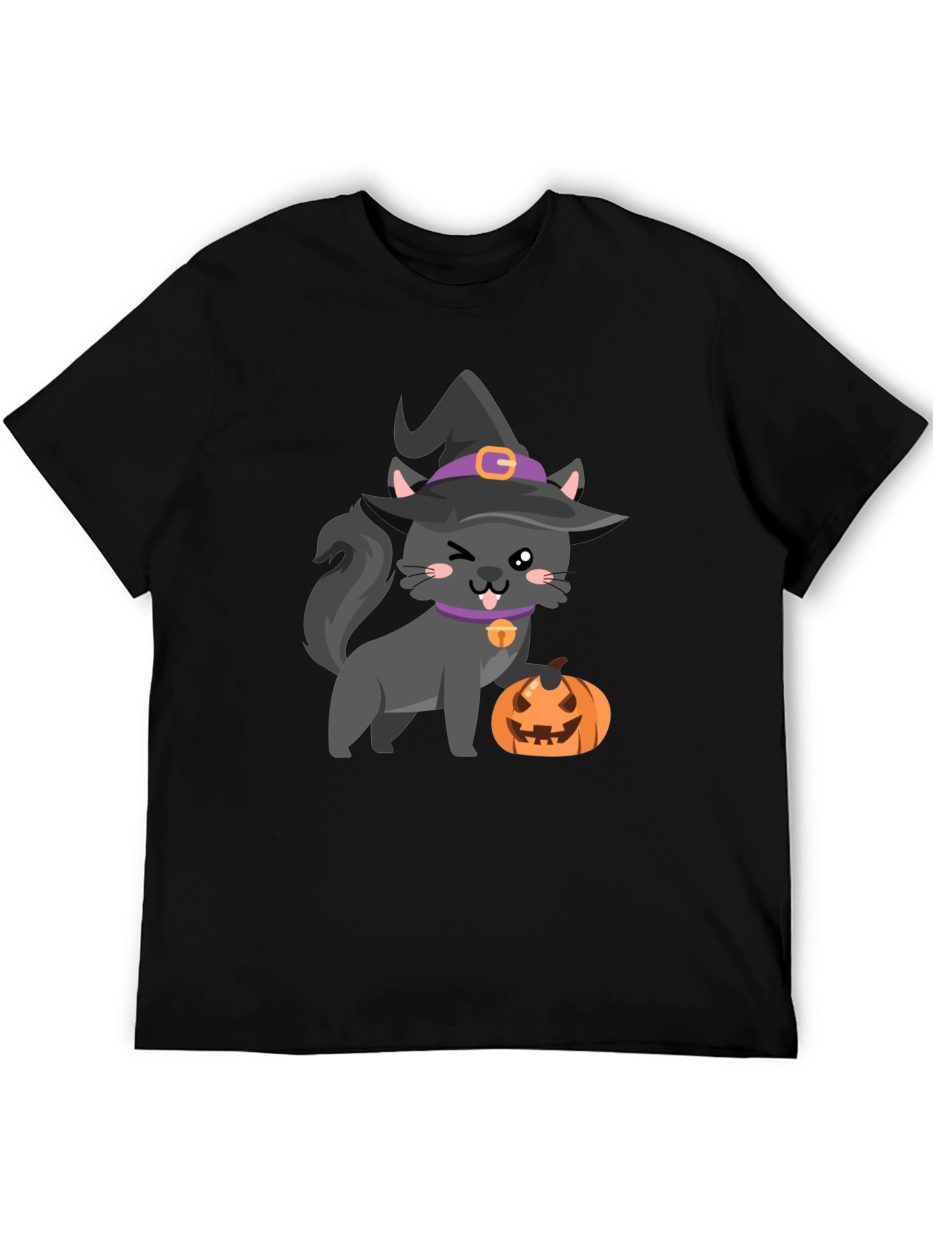 Halloween Cat Pumpkin T-Shirt