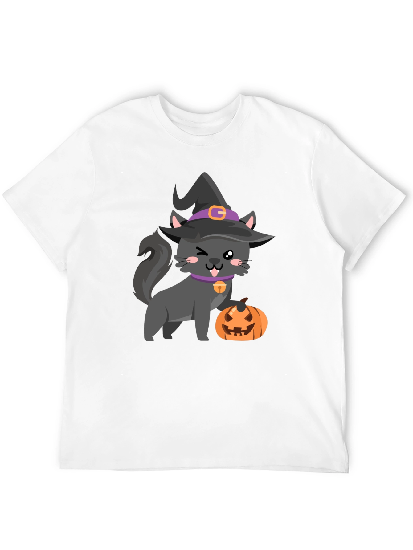 Halloween Cat Pumpkin T-Shirt