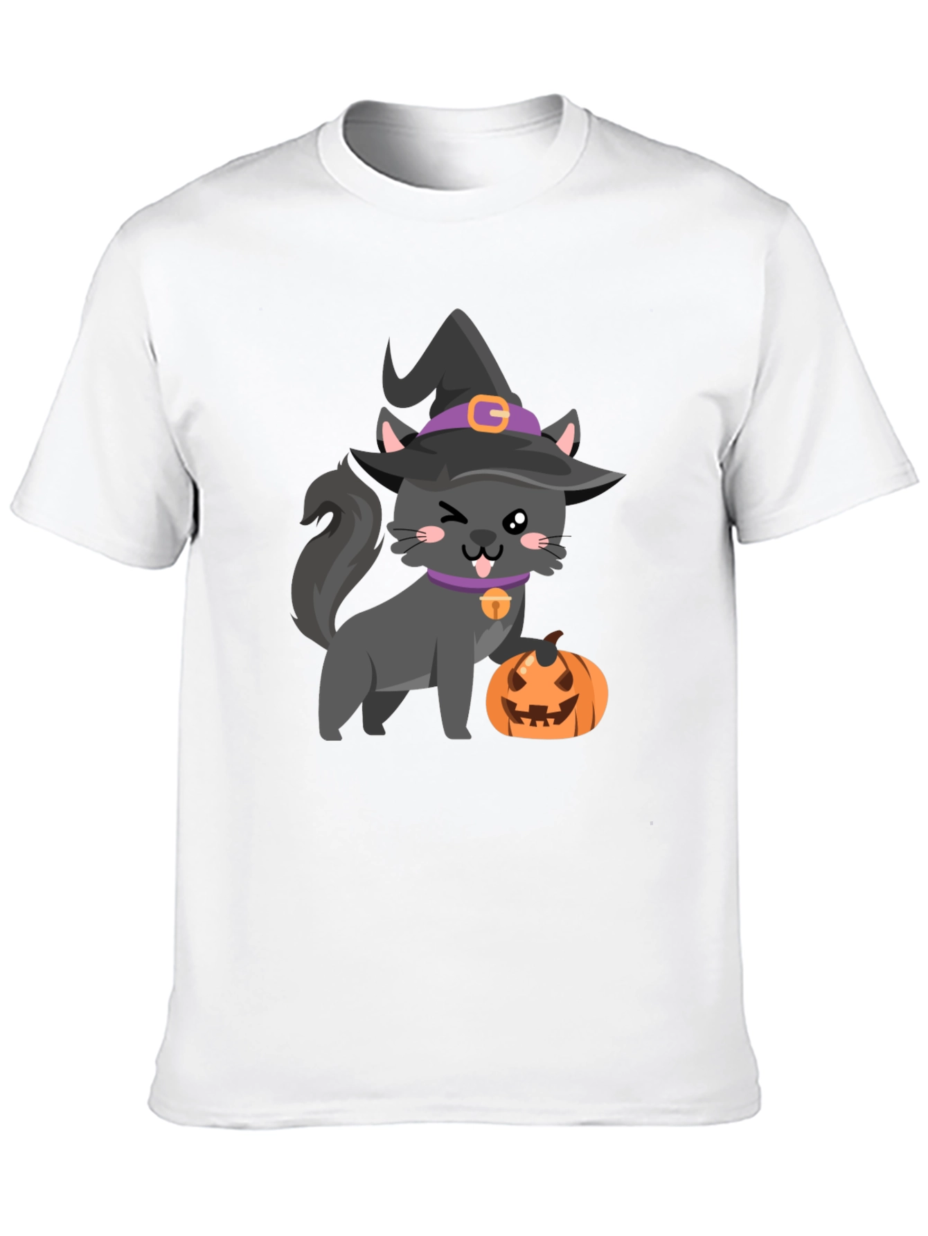 Halloween Cat Pumpkin T-Shirt
