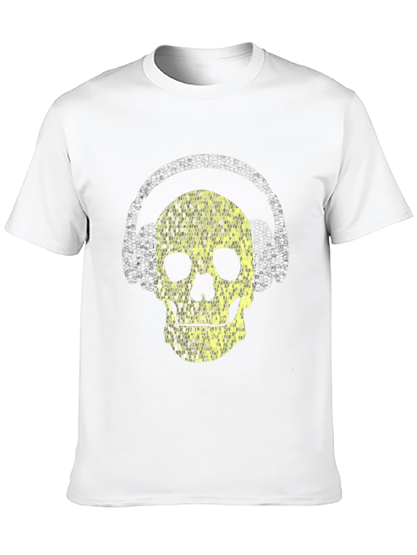 Skull with Headphones Graphic Tee