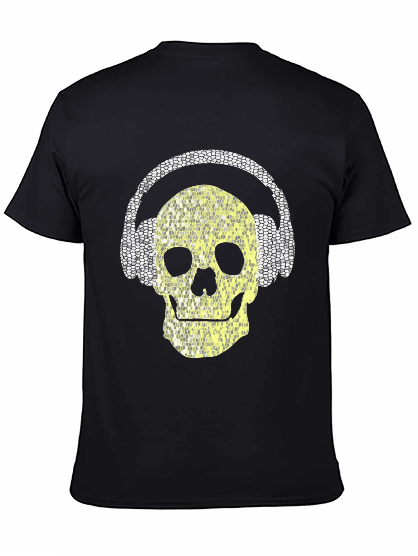 Skull with Headphones Graphic Tee