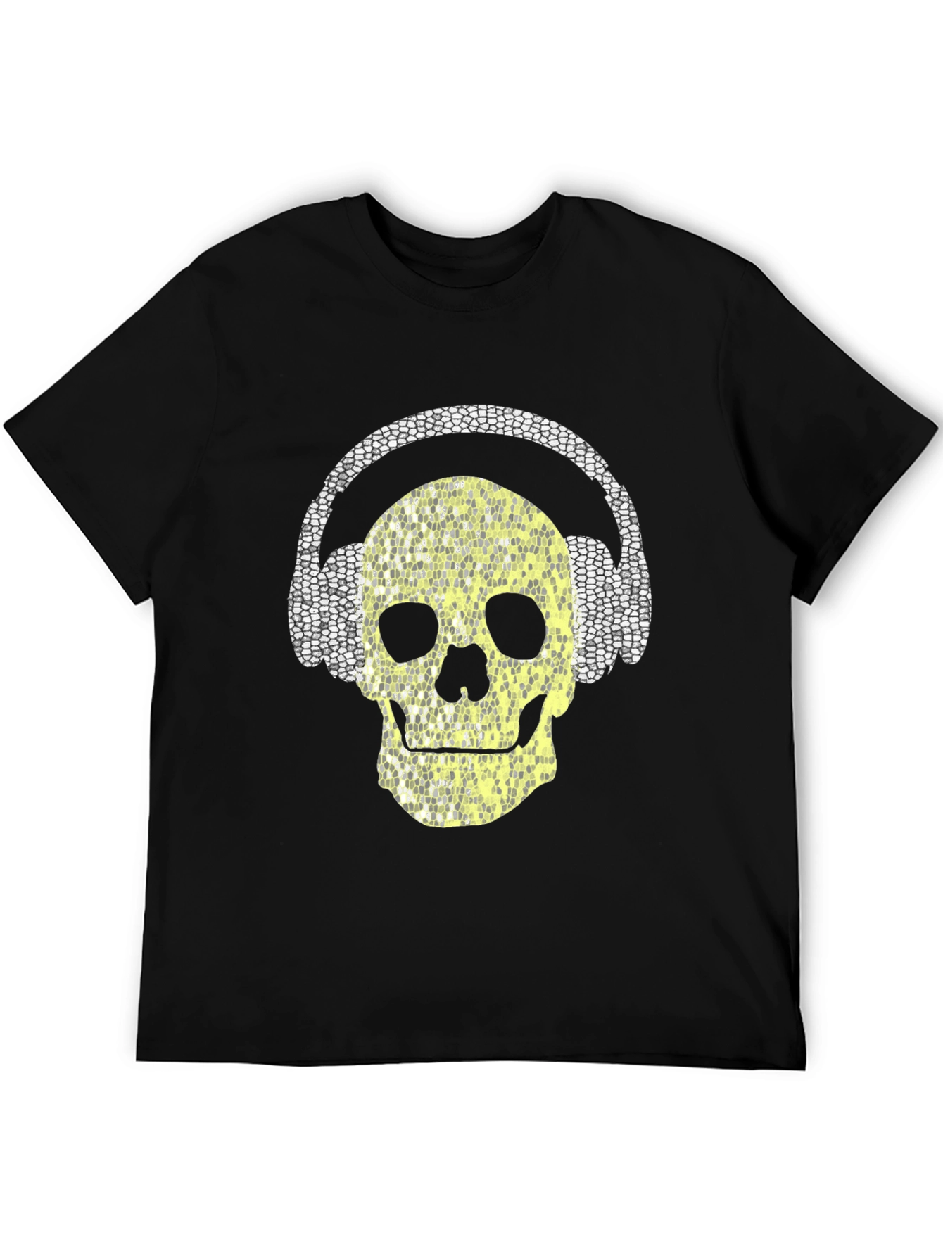 Skull with Headphones Graphic Tee