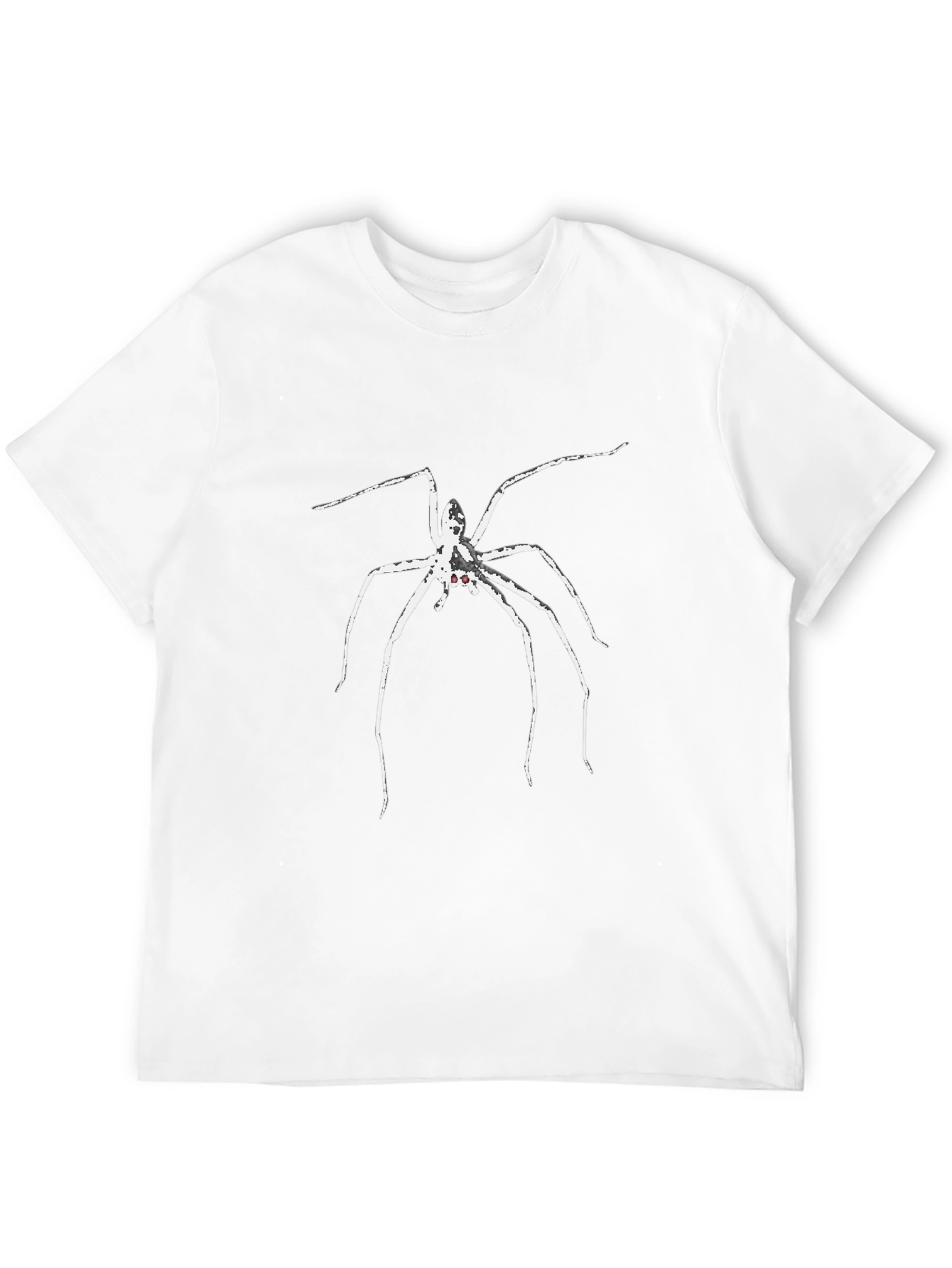 Black T-Shirt with Spider Graphic