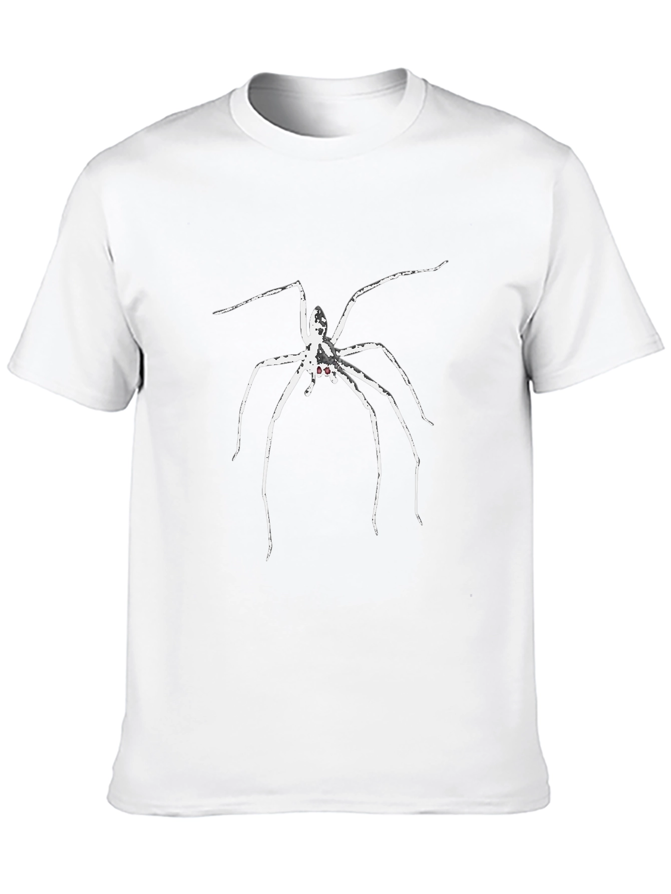 Black T-Shirt with Spider Graphic