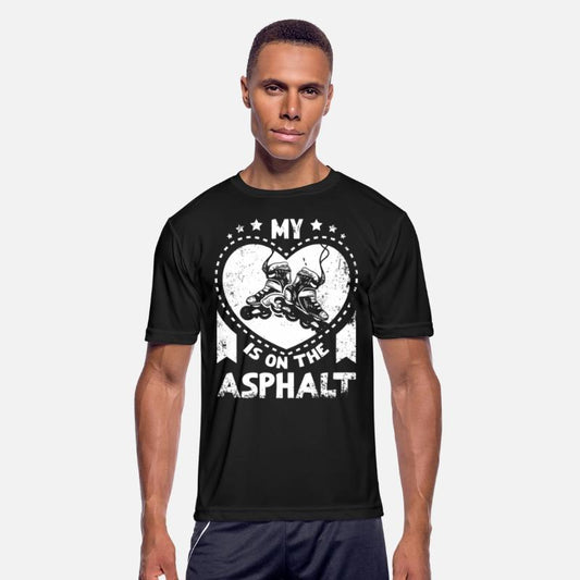 My heart is on the asphalt